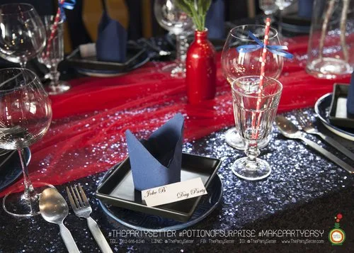 the party setter colorful theme Red Blue 3