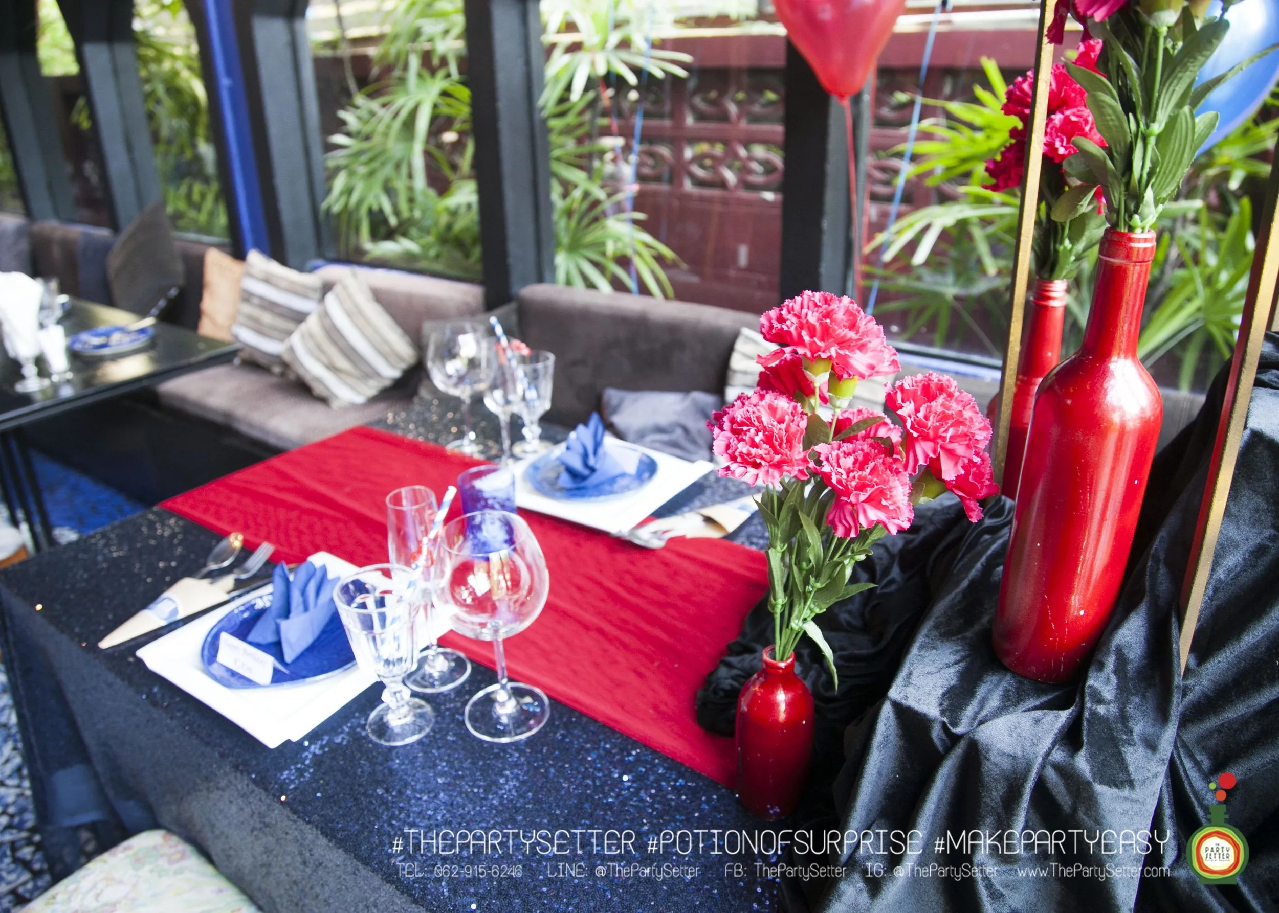 the party setter colorful theme Red Blue 5