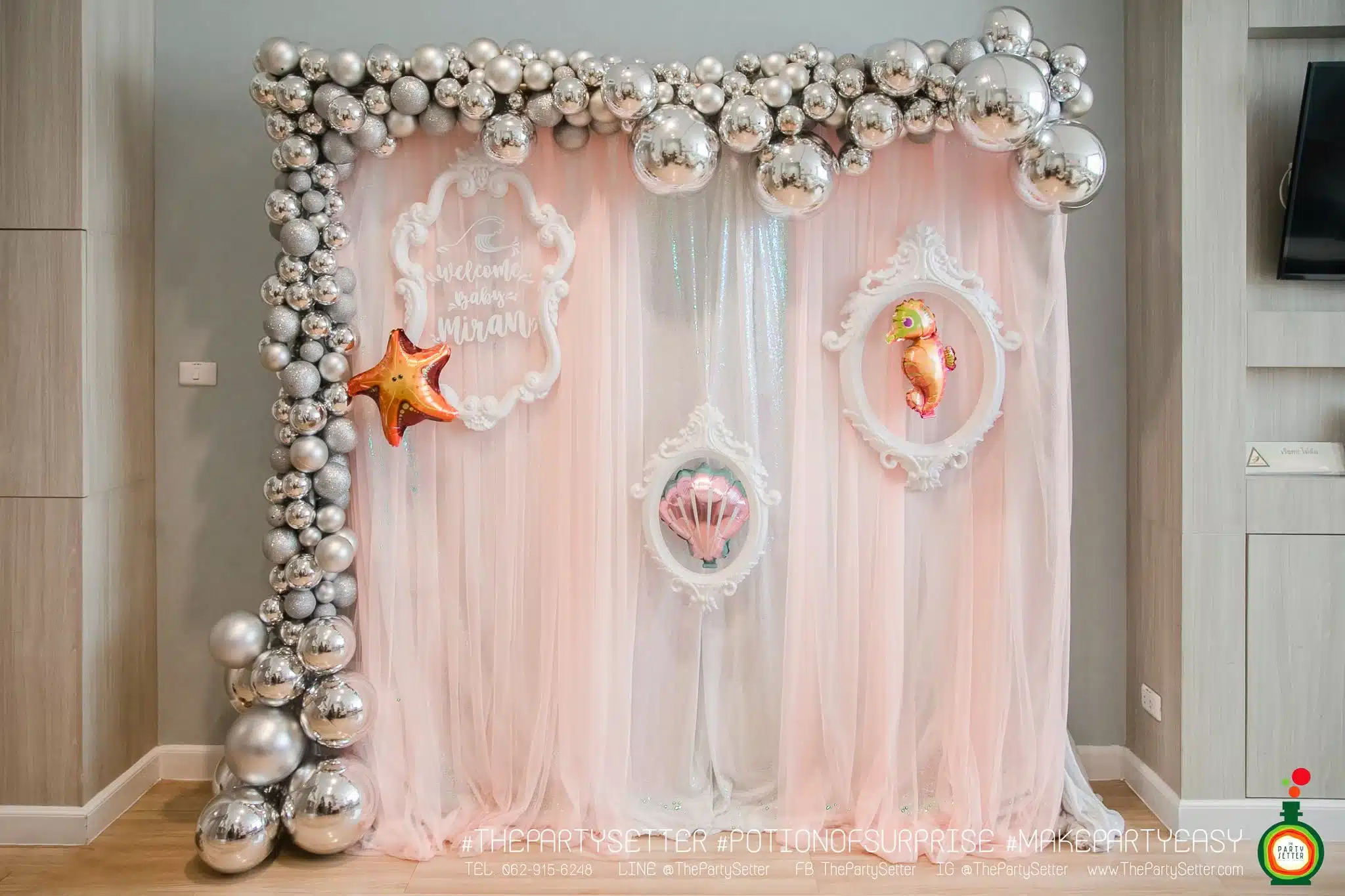 the party setter theme baby shower 4