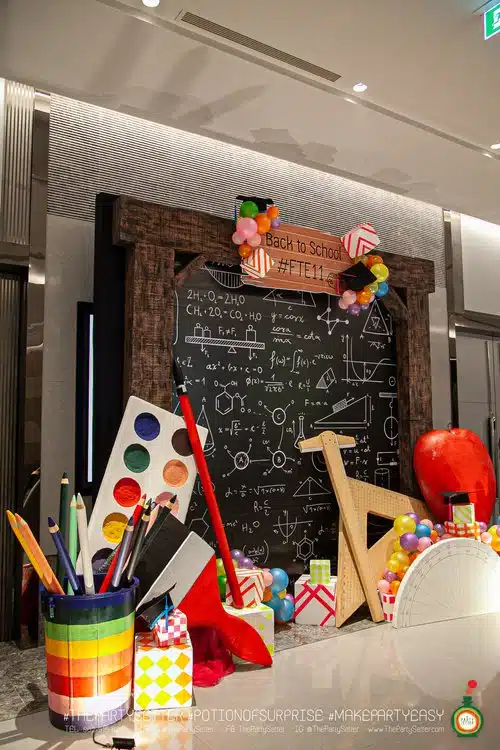 the party setter theme back to school 2