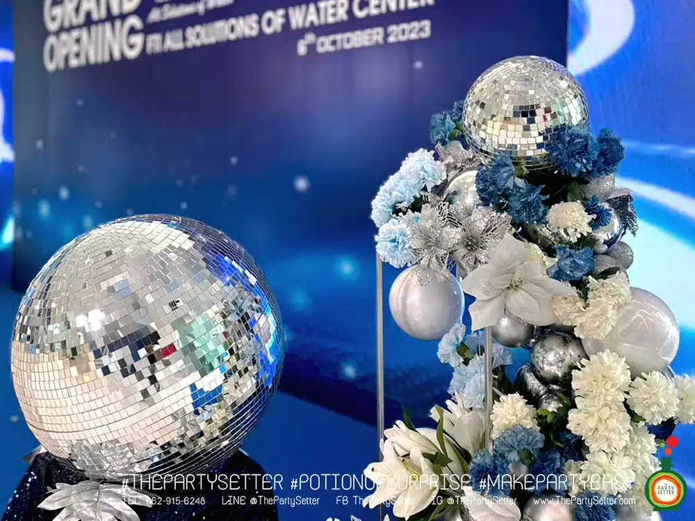 the party setter theme blue bubble 12