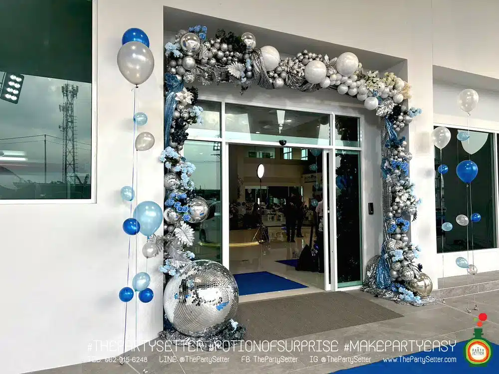 the party setter theme blue bubble 2
