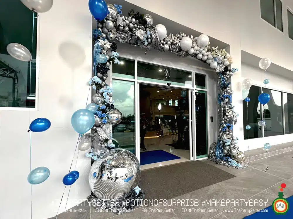 the party setter theme blue bubble 3