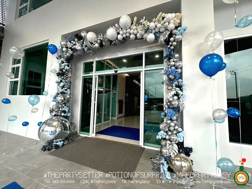 the party setter theme blue bubble 4