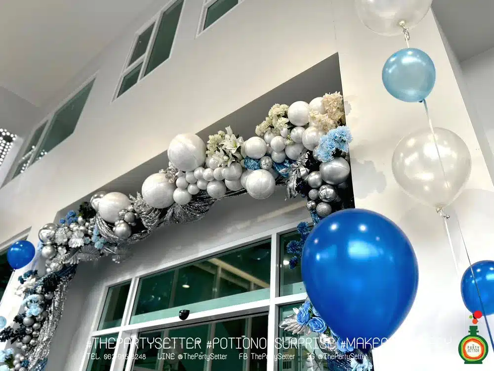 the party setter theme blue bubble 6