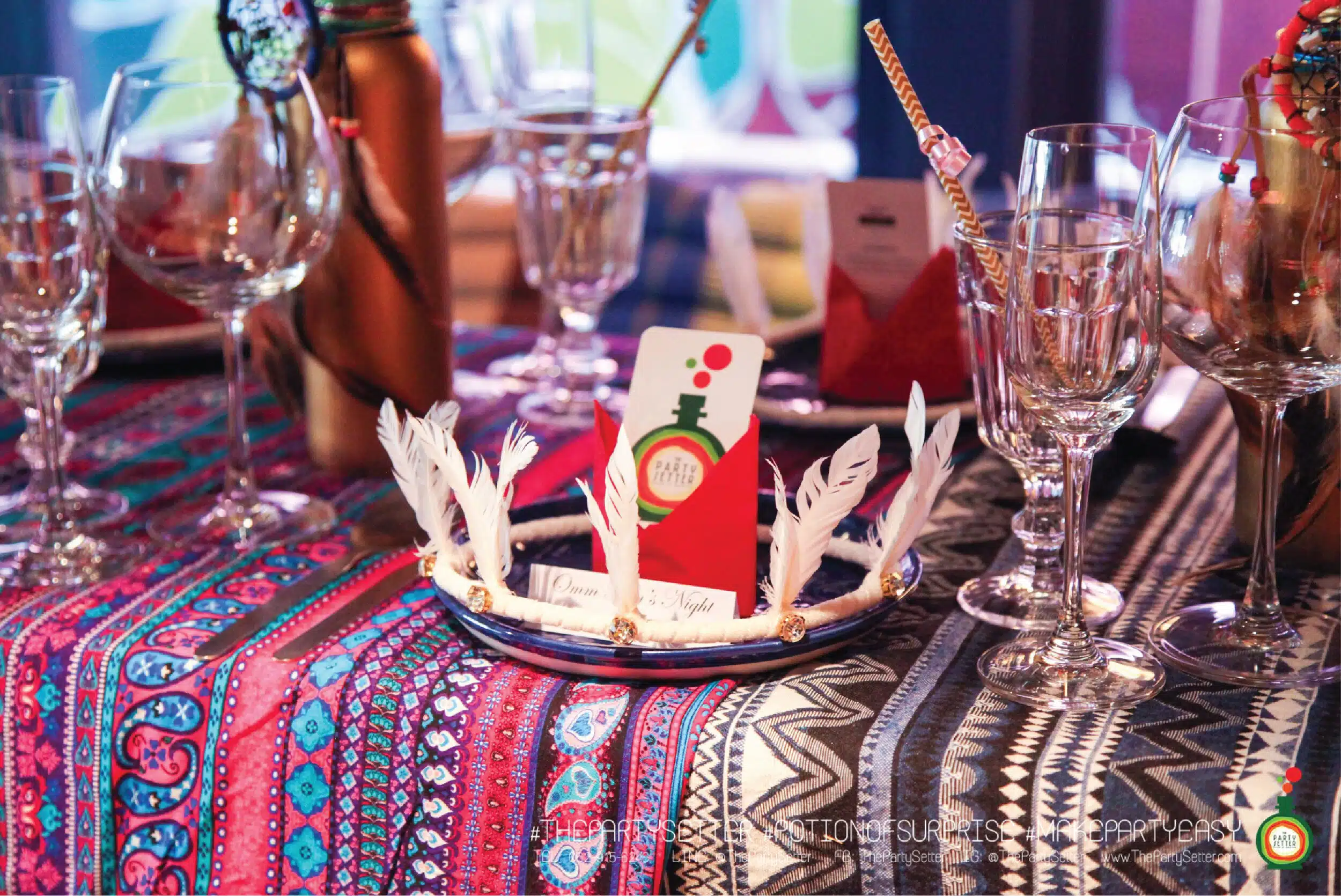 the party setter theme bohemian 13
