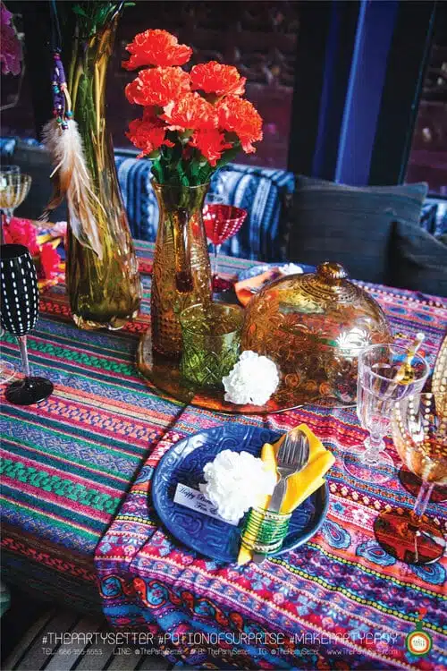 the party setter theme bohemian 34