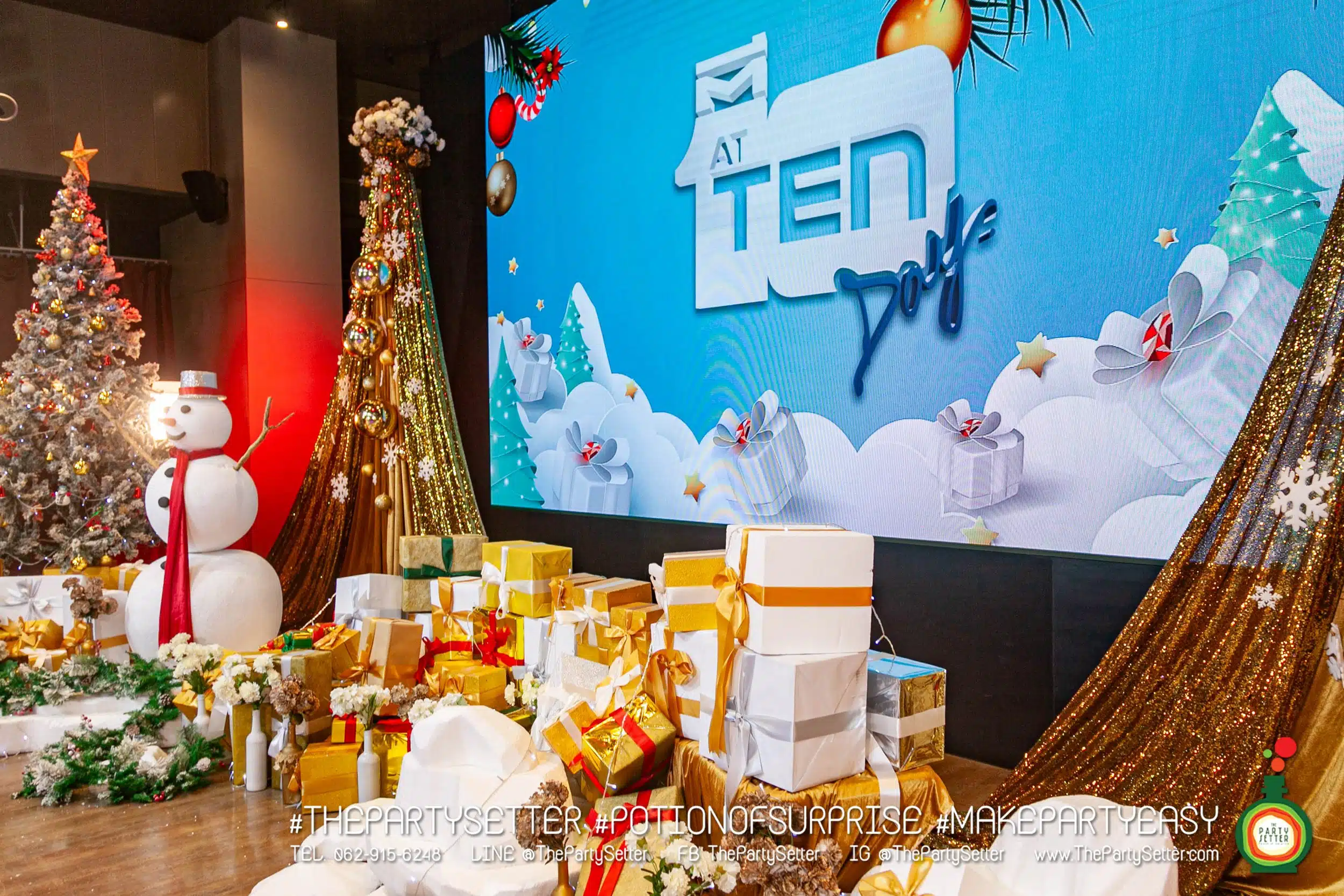 the party setter theme christmas gold 15