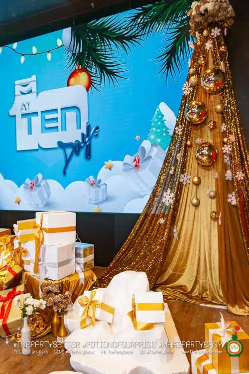 the party setter theme christmas gold 4