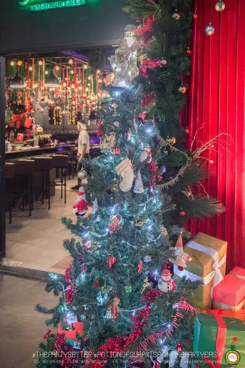 the party setter theme christmas red green 10