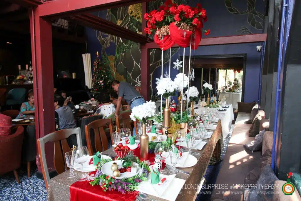 the party setter theme christmas red green 14