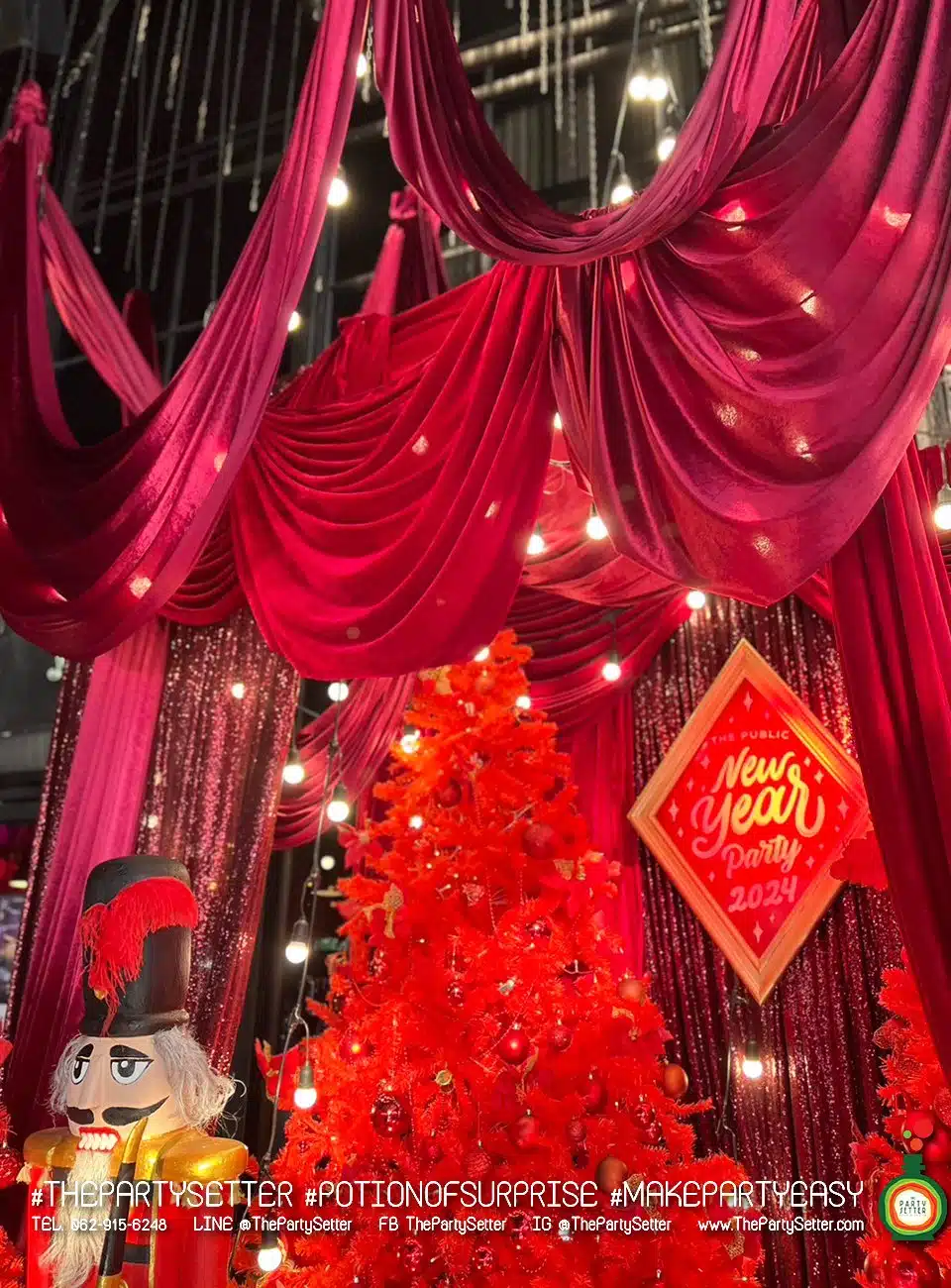 the party setter theme christmas red velvet 14