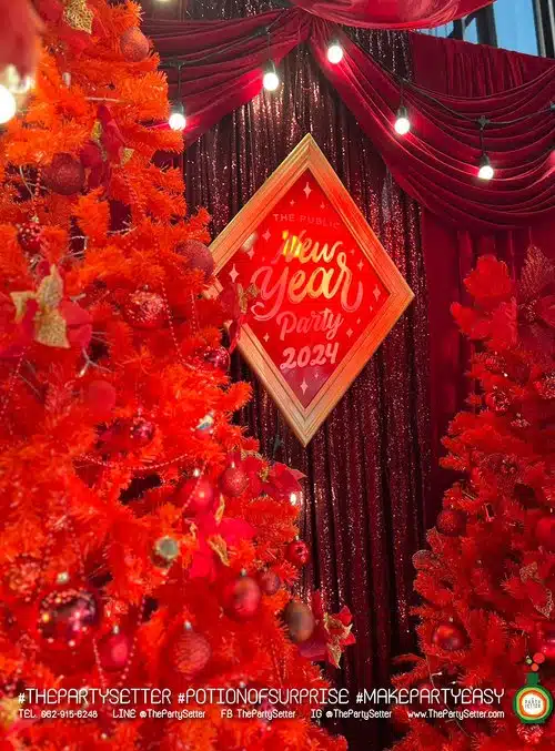the party setter theme christmas red velvet 3