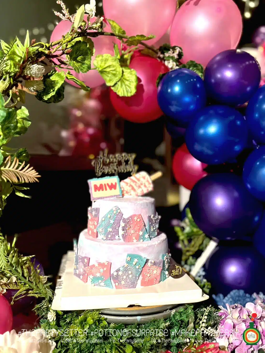 the party setter theme colorful 30