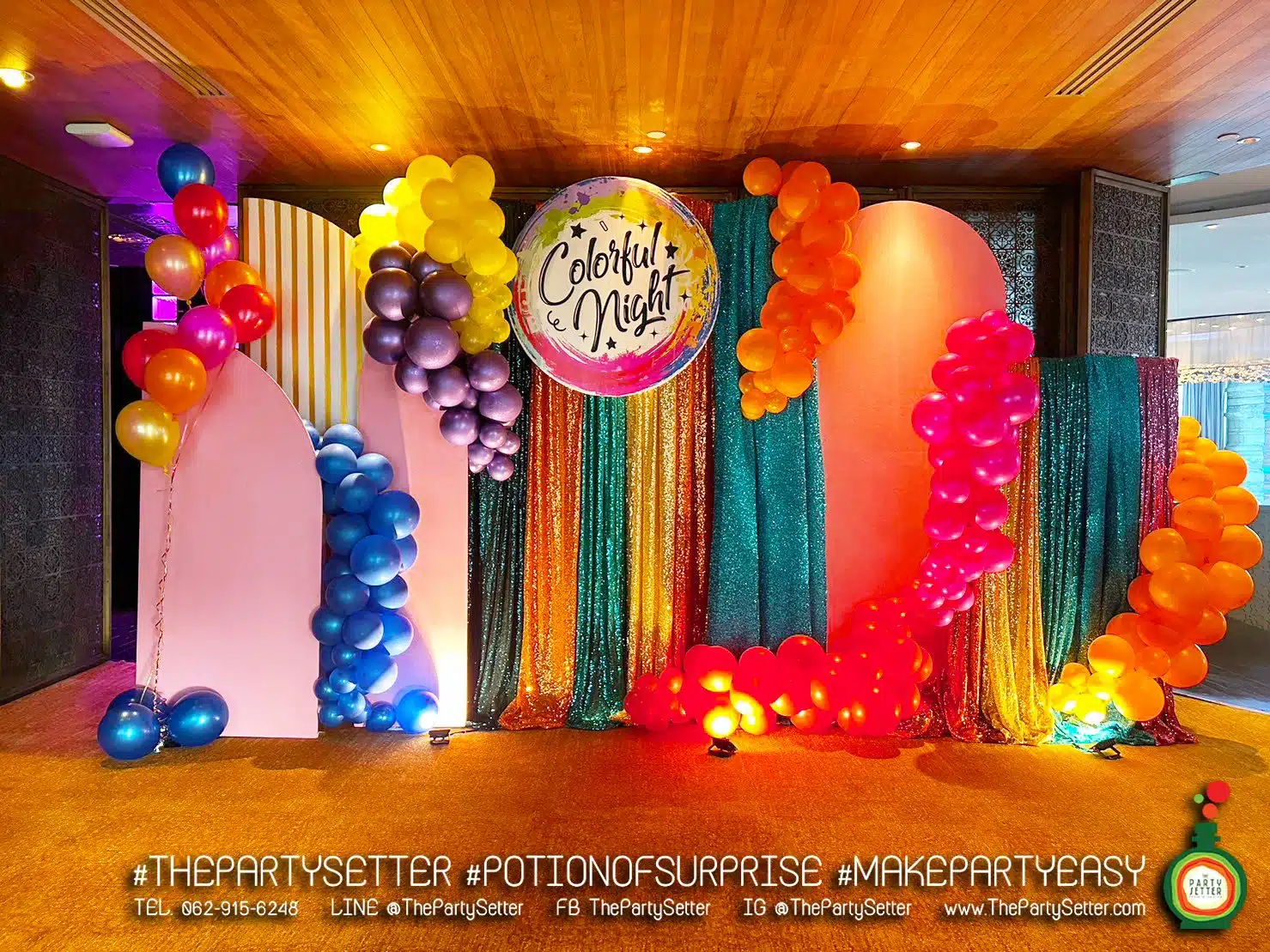 the party setter theme colorful 5