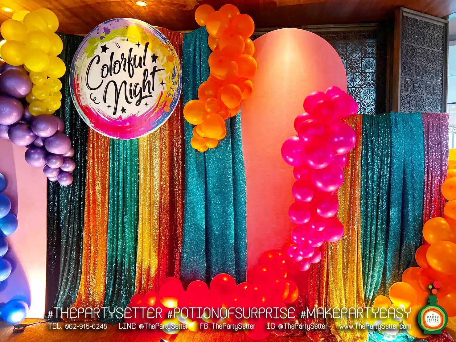 the party setter theme colorful 7