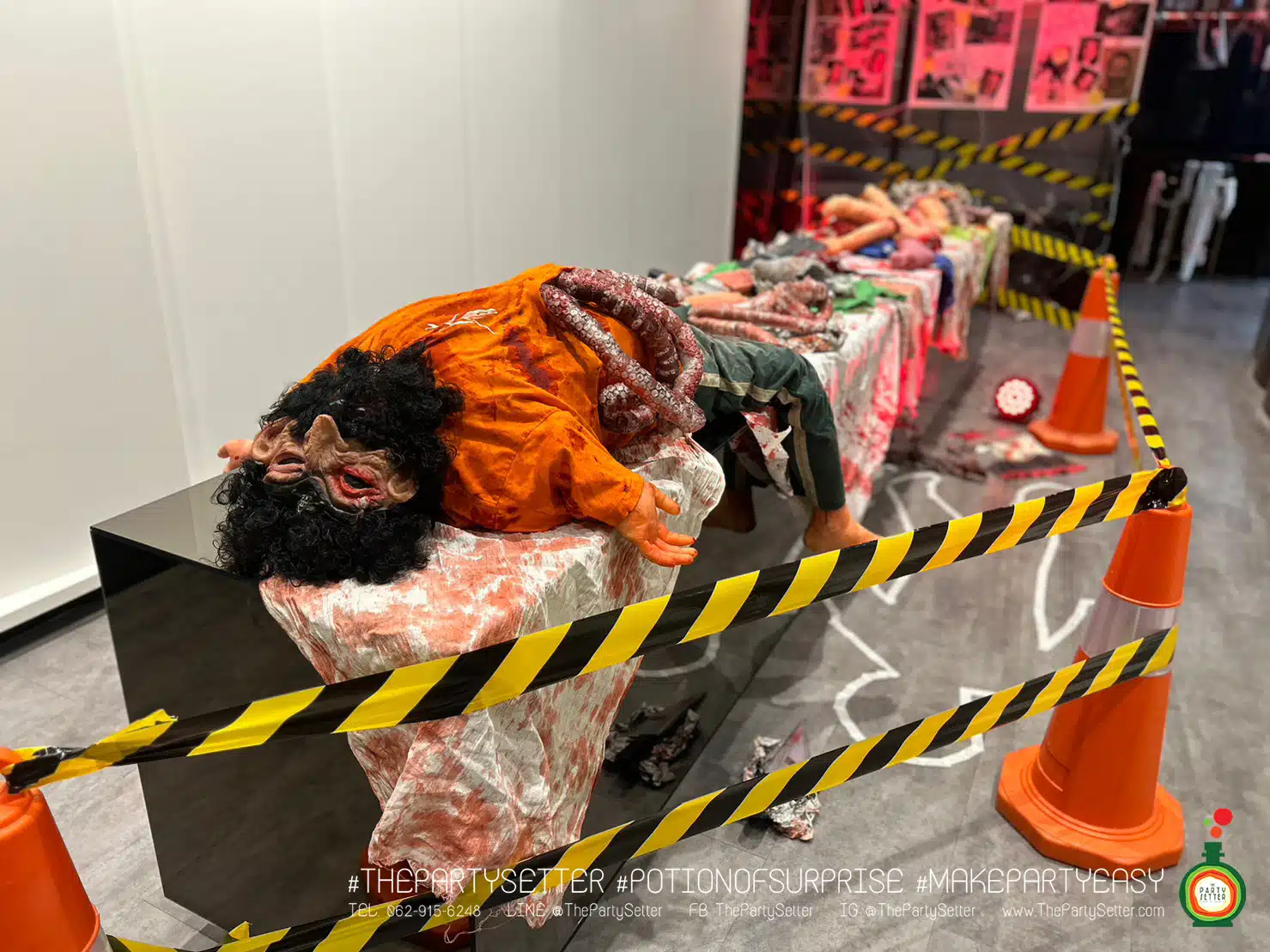 the party setter theme halloween crime scene 11