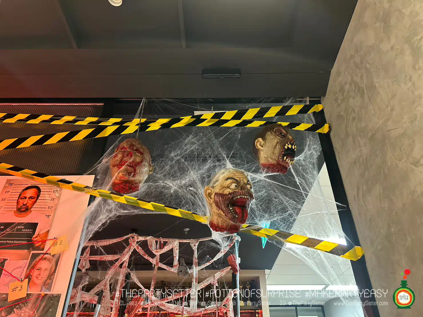 the party setter theme halloween crime scene 12