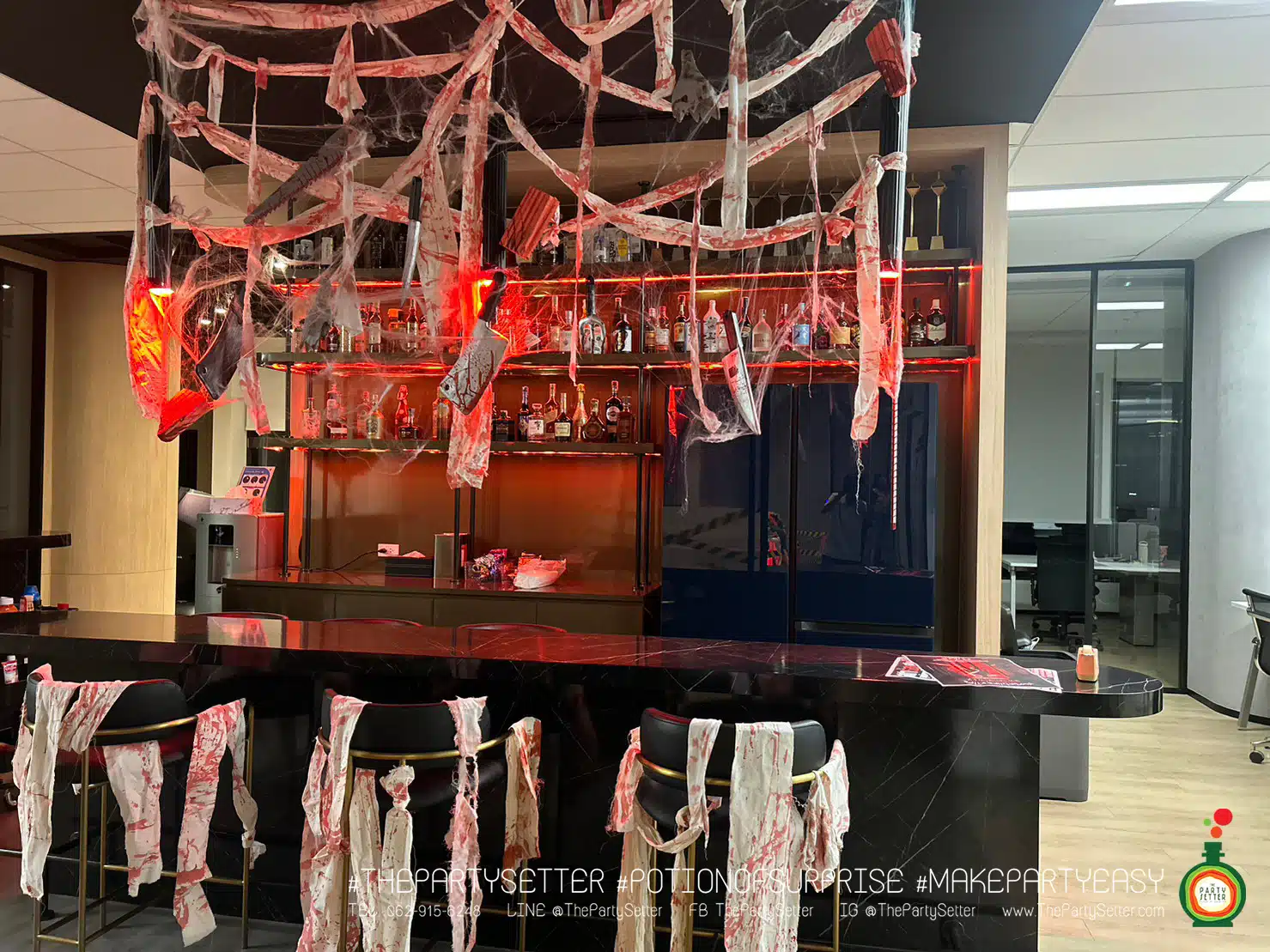 the party setter theme halloween crime scene 13