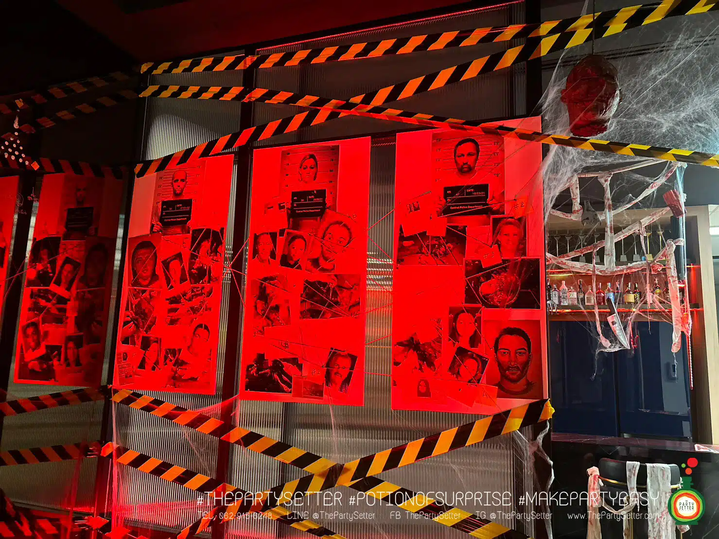 the party setter theme halloween crime scene 16