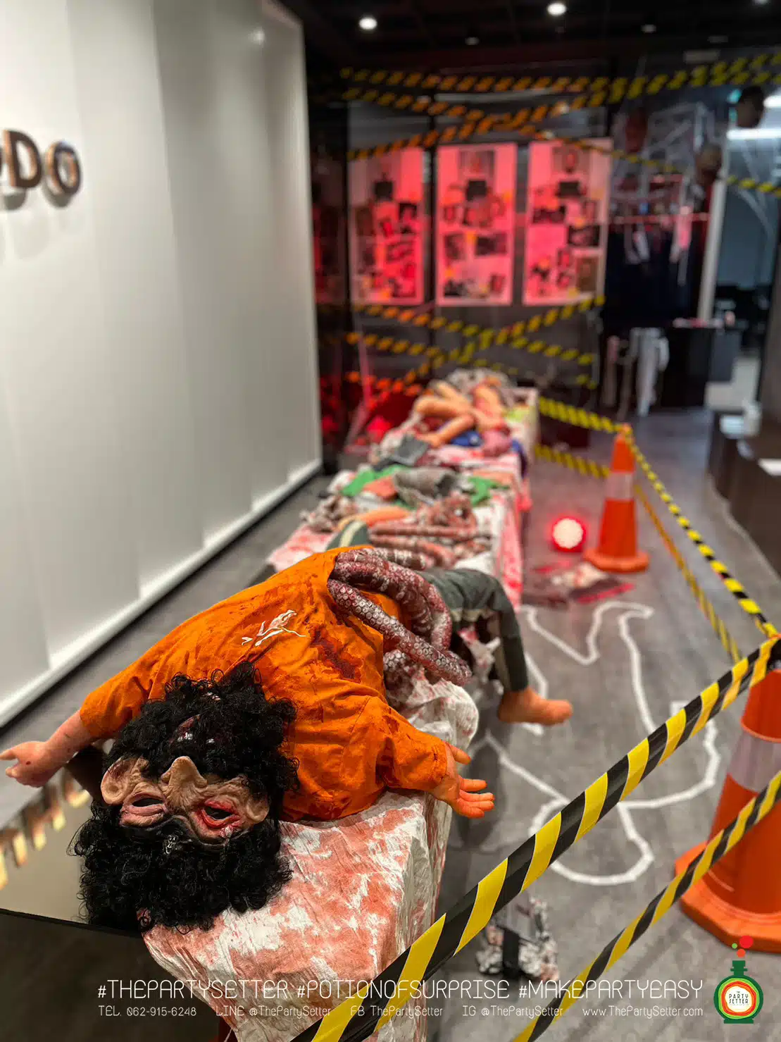 the party setter theme halloween crime scene 19