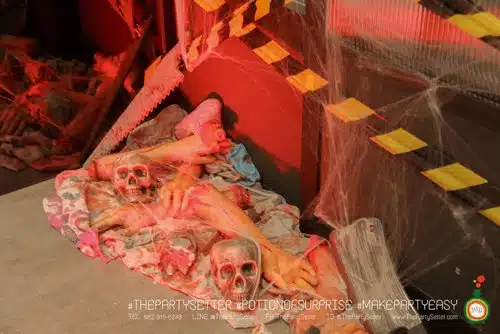 the party setter theme halloween crime scene 2