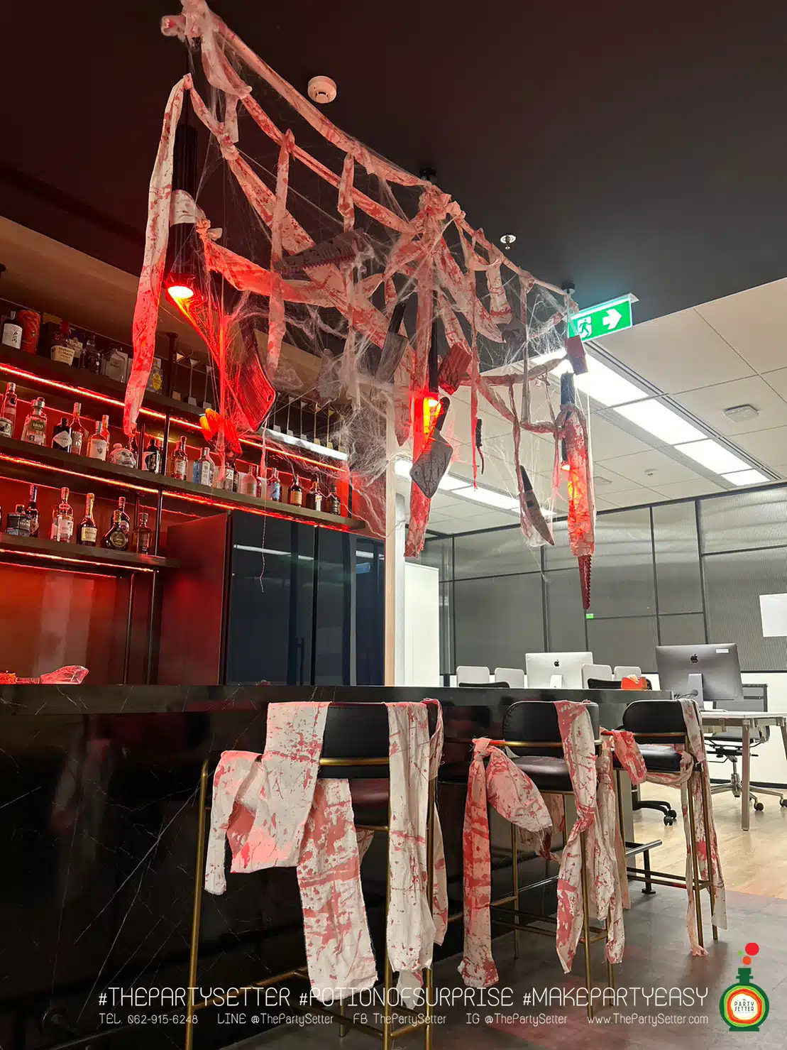the party setter theme halloween crime scene 21