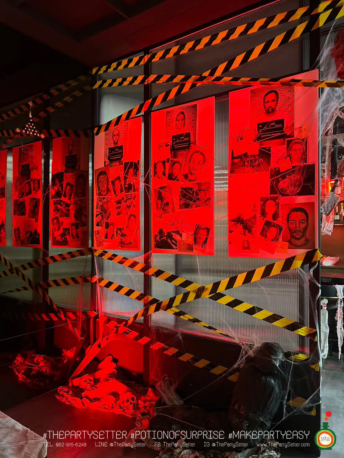 the party setter theme halloween crime scene 22