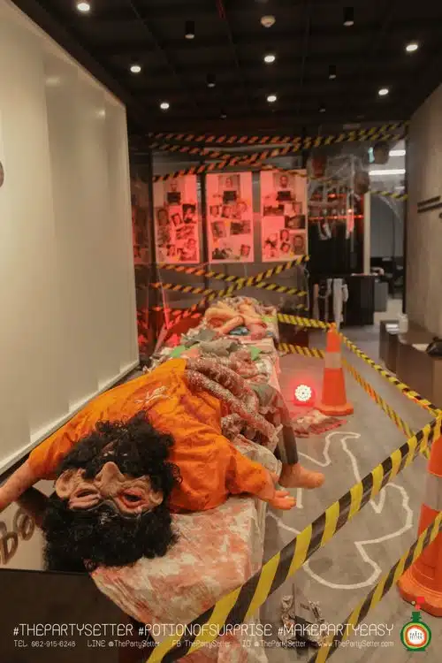the party setter theme halloween crime scene 5