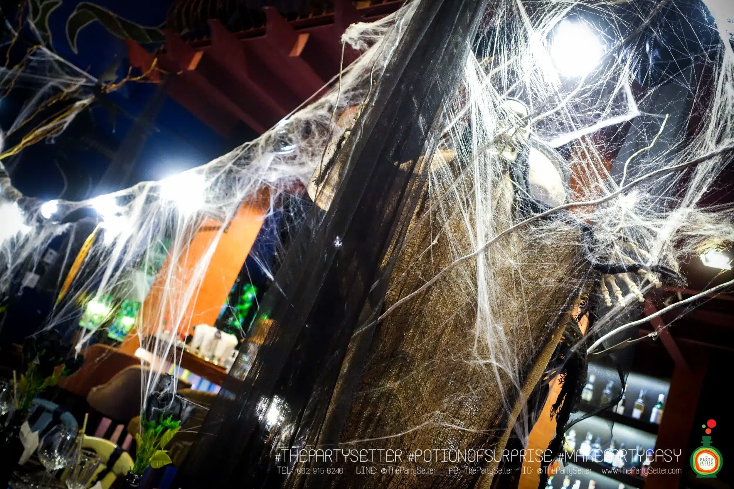 the party setter theme halloween spider nest 3