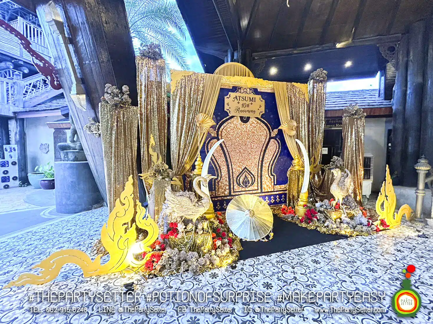 the party setter theme luxury feather 1