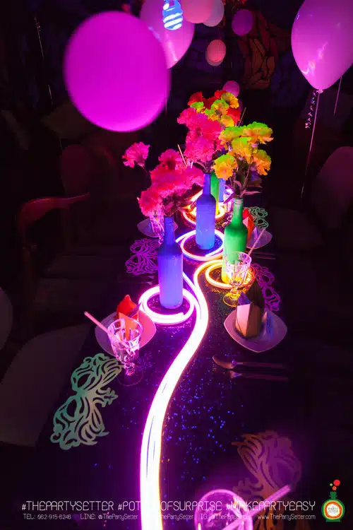 the party setter theme neon 13