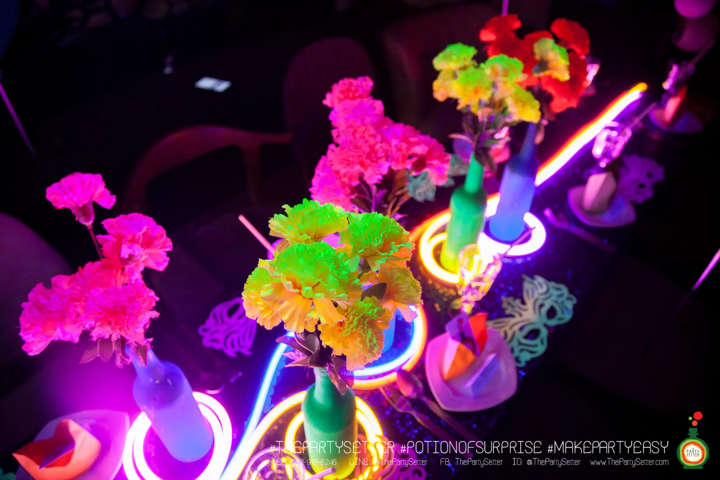 the party setter theme neon 14