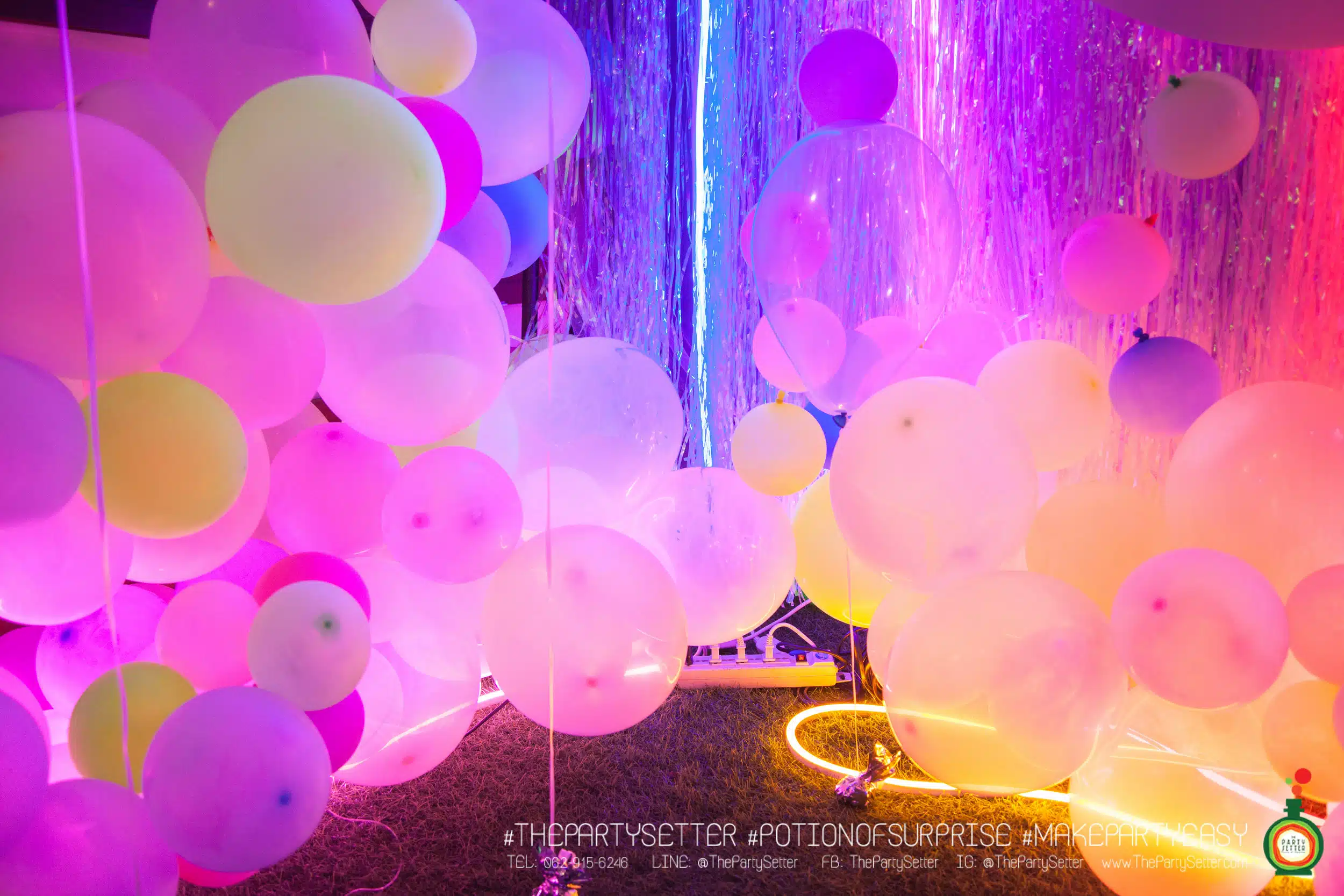 the party setter theme neon 19