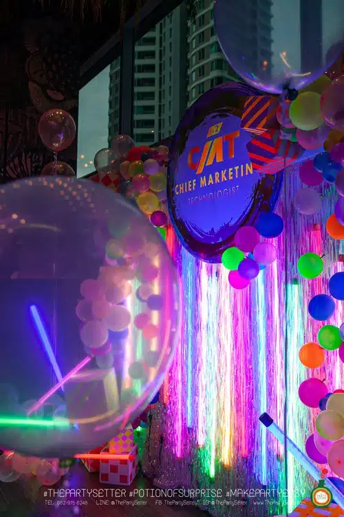 the party setter theme neon 3