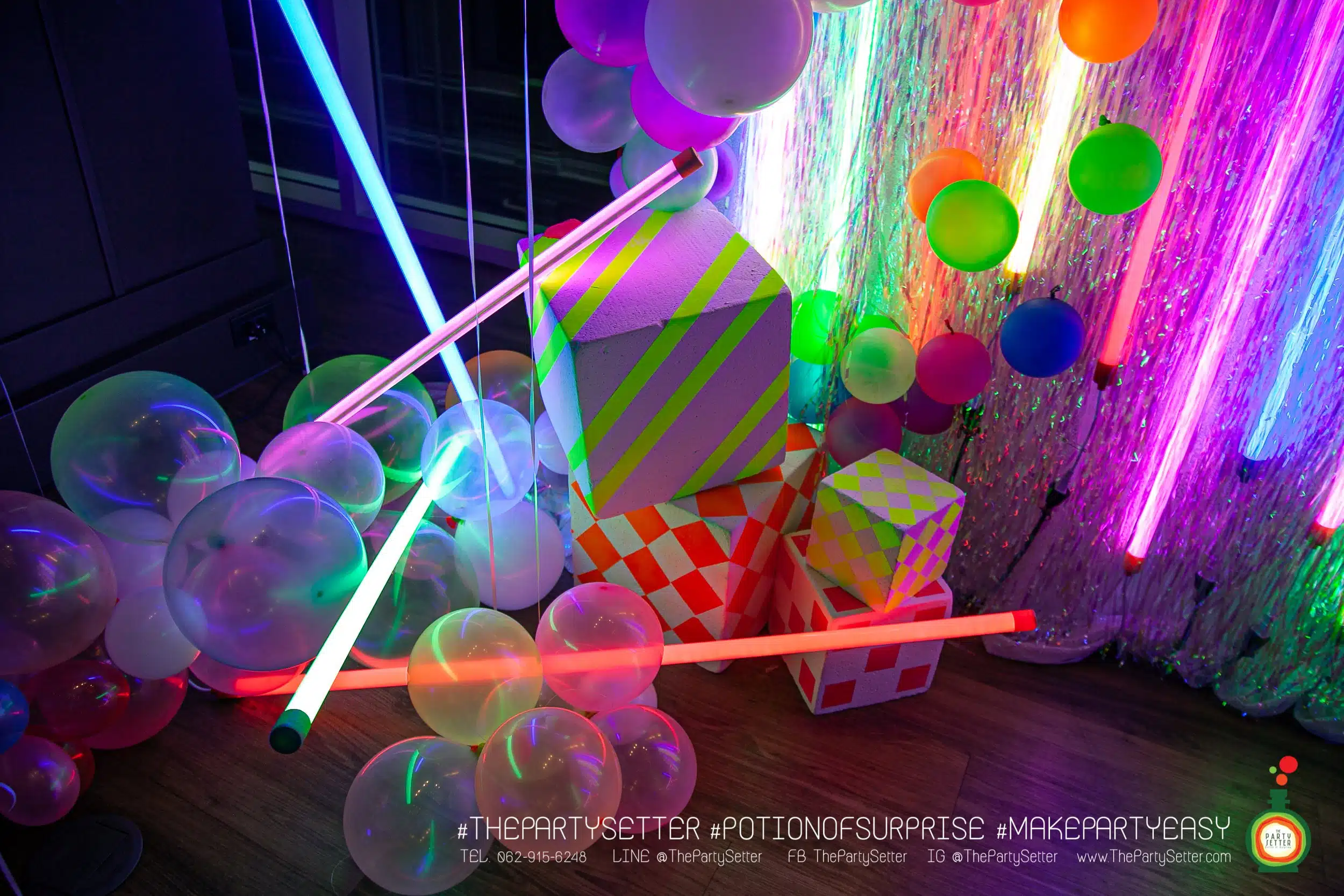 the party setter theme neon 4