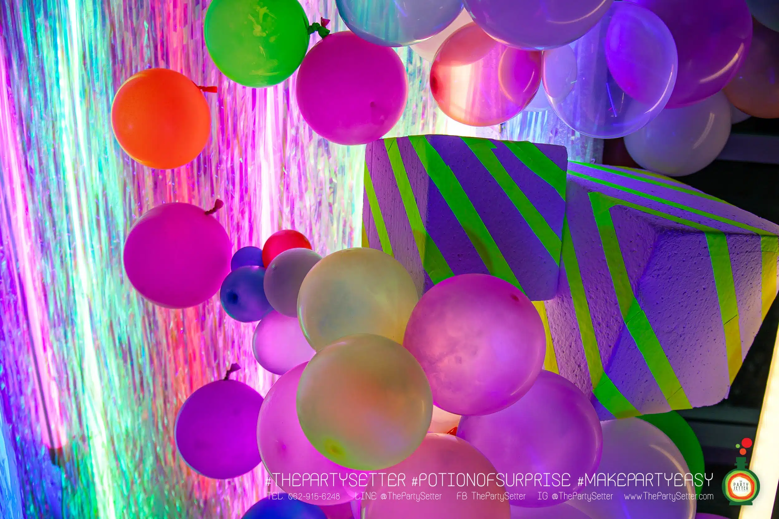 the party setter theme neon 5
