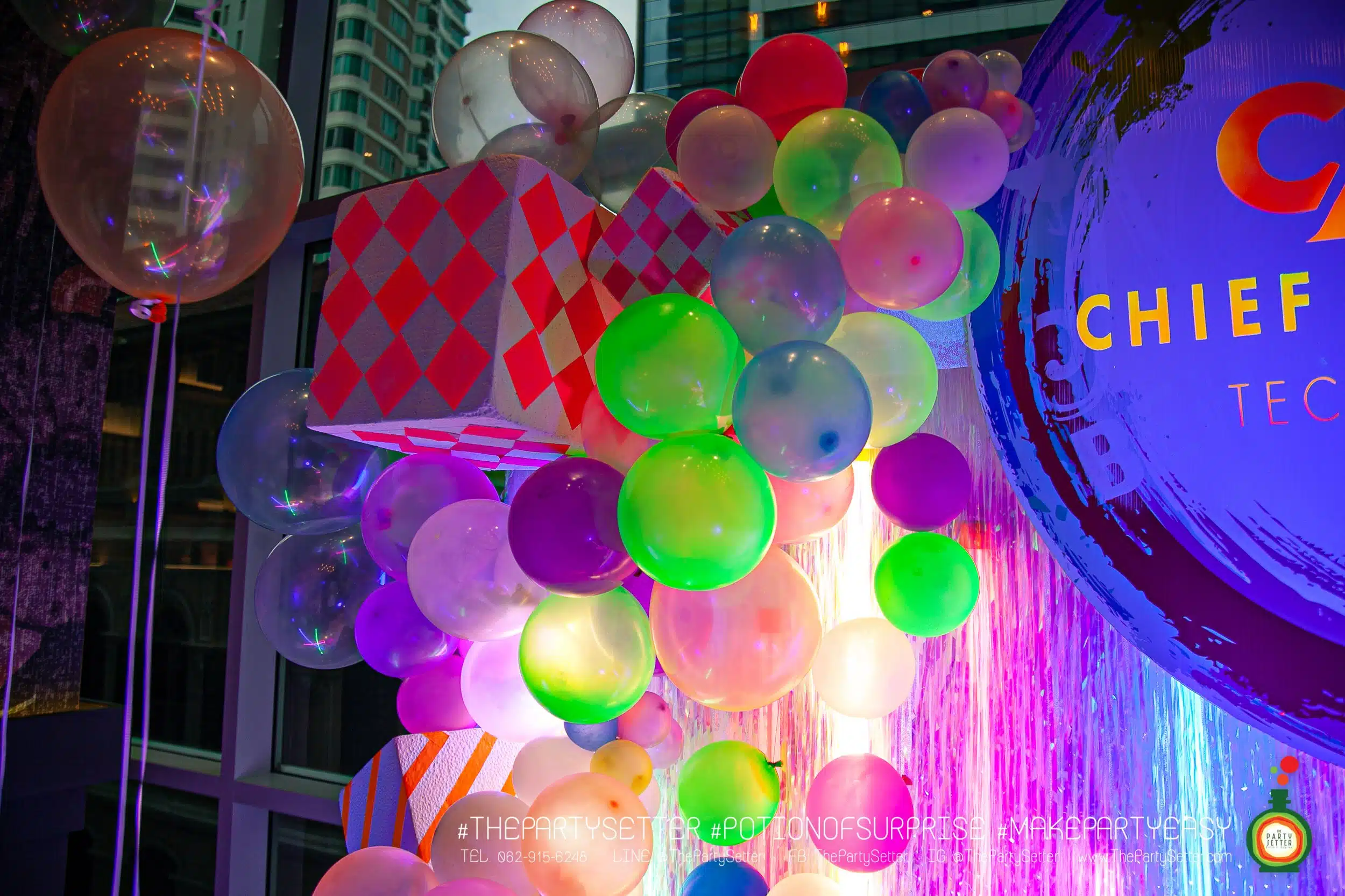 the party setter theme neon 6