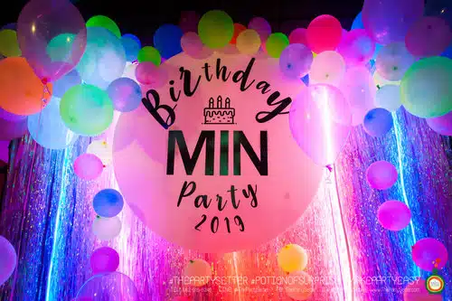the party setter theme neon 9