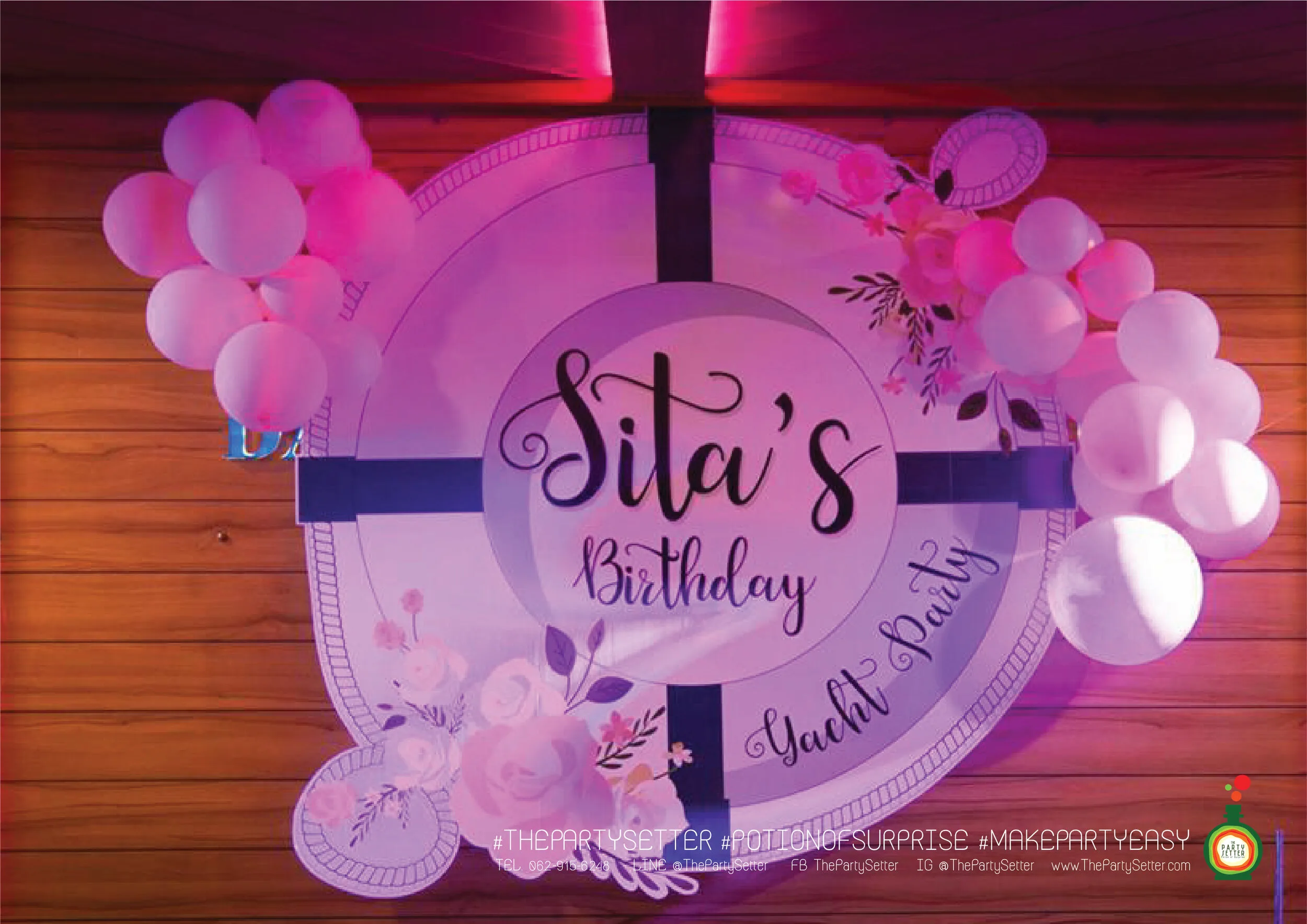 the party setter work sign 3