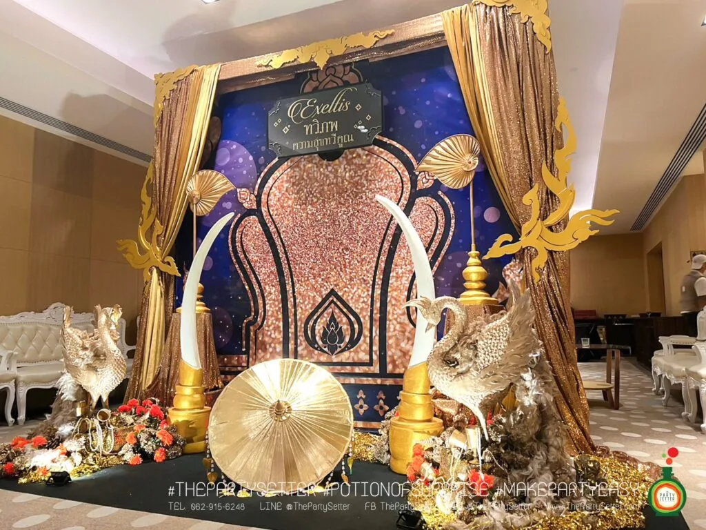 รับออกแบบงานเลี้ยงธีมไทยแบบThai Luxury