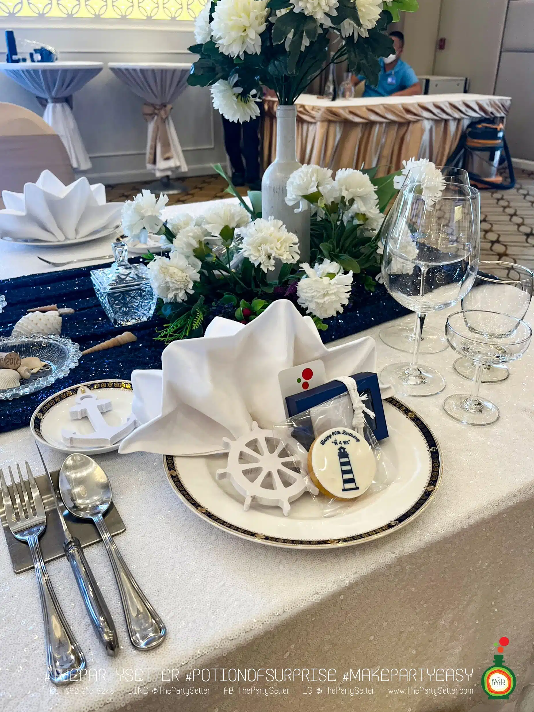 the party setter service table setting plate 7