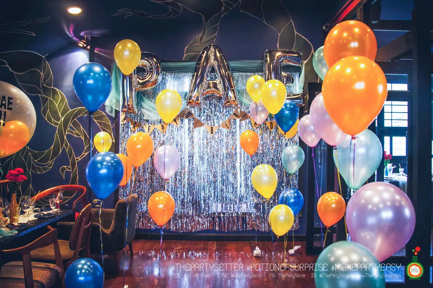 the party setter theme colorful 20