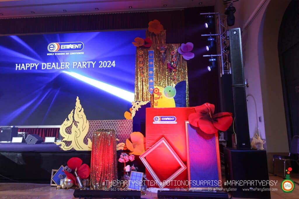 ผลงานธีมไทยตกแต่งงานองค์กร งานโชว์ไทยร่วมสมัย