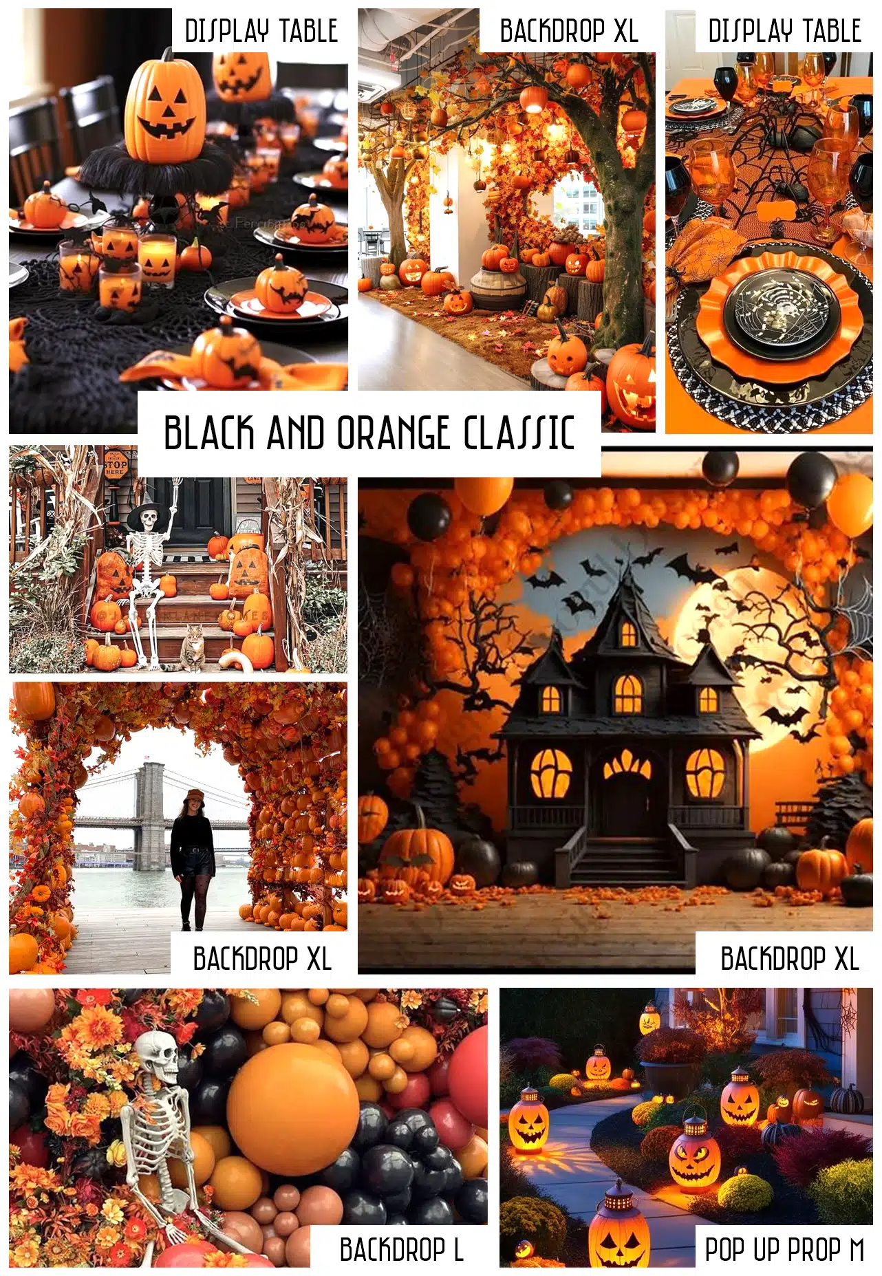 จัดปาร์ตี้ฮาโลวีน black and orange classic