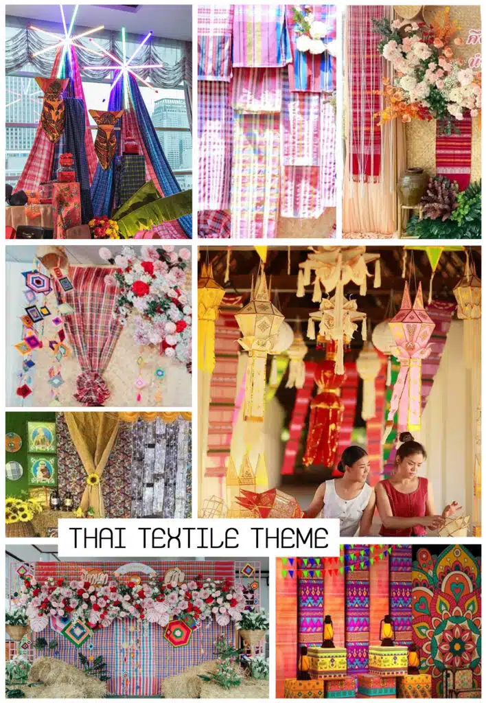 ไอเดียจัดงานธีมไทยสำหรับสงกรานต์ - ธีมผ้าไทย