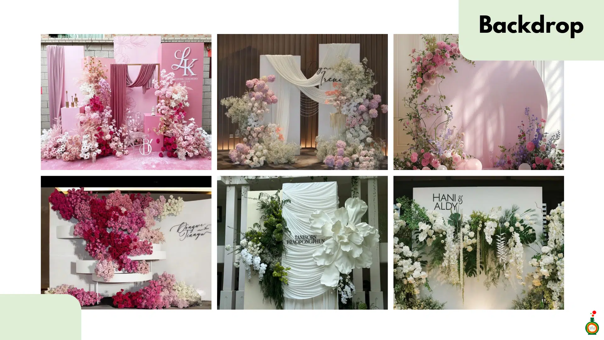 บริการจัดดอกไม้ Backdrop