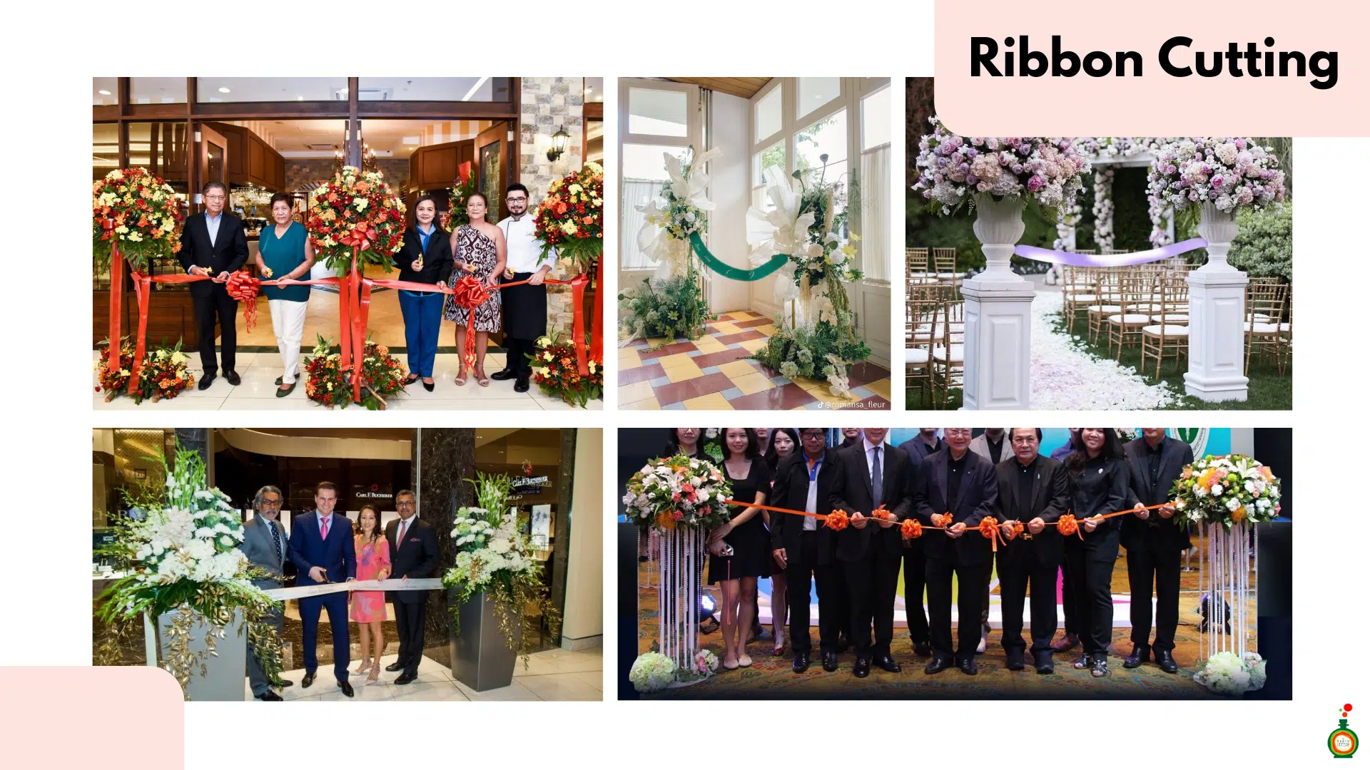 บริการจัดดอกไม้ Ribbon Cutting