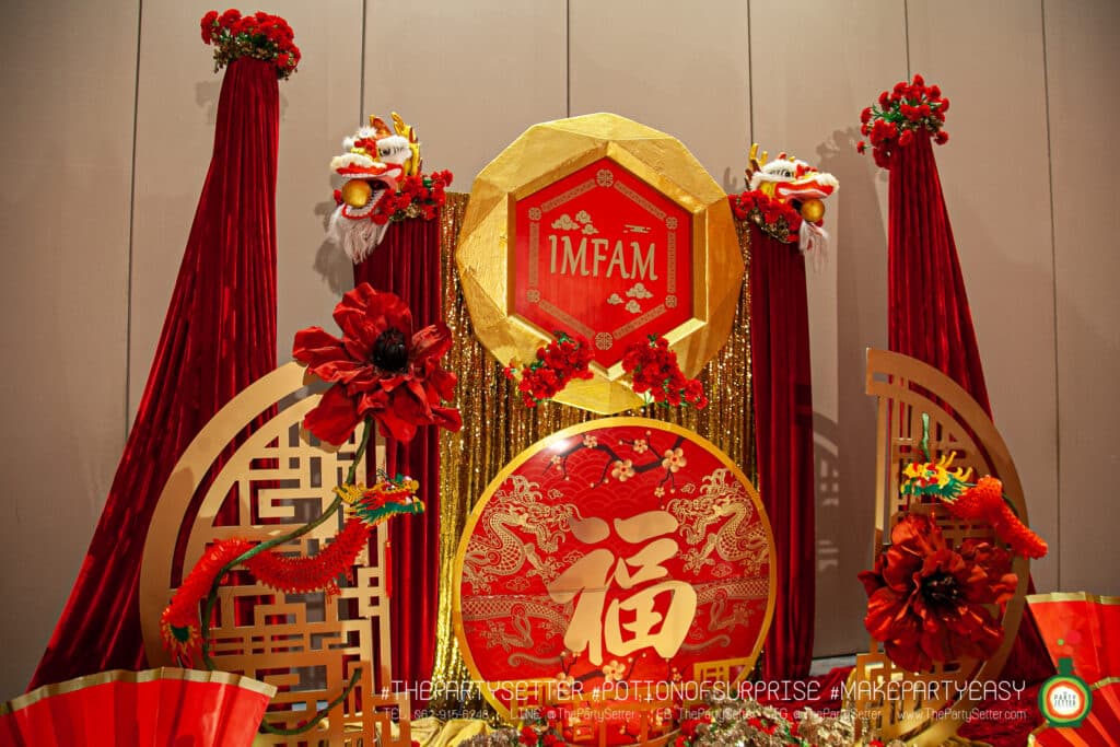 บริการจัดธีมตรุษจีน 2569 ธีมมังกรทอง