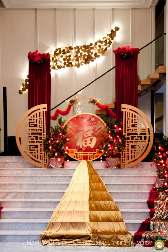 บริการจัดธีมตรุษจีน 2569 ธีมแดงทอง ครลาสสิก